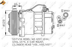 1x 32168 NRF Kompressor, Klimaanlage für VW