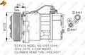 1x 32168 NRF Kompressor, Klimaanlage für VW