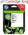 Original HP 364 Combo 4er-Pack Schwarz/Cyan/Gelb/Magenta Patronen für HP B110c -