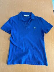 Lacoste Herren Poloshirt FR 4/US M Dunkelblau Slim Fit