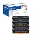 Toner Compatible with HP Color LaserJet Pro M 252 dw 201X CF400X - CF403X XXL