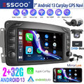 Für Mercedes Benz C Klasse W639 W209 C209 DVR DAB+ Android 13 Autoradio Carplay