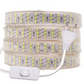 230V LED Streifen Stripe Band Leiste 276LEDs/M 2835 An/Aus Lichtband Wasserdicht