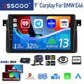 DAB+ 32G Android 13 Autoradio Carplay GPS Nav Kam Für BMW 3er E46 318 320 325 M3