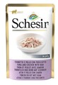 SCHESIR für Katzen Adult Thunfisch mit Huhn und Schinken 85g