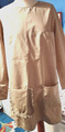COS Kleid Midi beige 100% Baumwolle Popeline Taschen  36 S