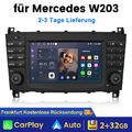 Für Mercedes-Benz C/CLK/CLC Klasse W203 W209 Android 13 Autoradio GPS Nav WIFI