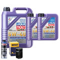 Motoröl 5W40 LIQUI MOLY Leichtlauf High Tech 7L+HENGST Ölfilter +Spülung