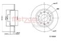 2x METZGER Bremsscheibe Lack/Ks/Ms für AUDI/SEAT/SKODA/VW HA 6110036