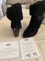 UGG Lammfell Stiefelette „Charlee“ Pumps Gr. 36 Schwarz  *sehr selten getragen*