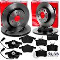 brembo BREMSSCHEIBEN + BELÄGE VORNE + HINTEN für AUDI A4 8E B6 B7 + SEAT EXEO 3R