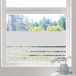 Fensterfolie Streifen, Sichtschutzfolie blickdicht, Sichtschutz Glasdekor HxB