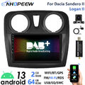 DAB+ 9" 2+64GB CarPlay Android13 Autoradio Für Dacia Logan 2 Sandero 2 GPS Navi