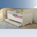 Jugendbett Kinderbett 80x160 70x140 Schublade Matratze Rausfallschutz Lattenrost