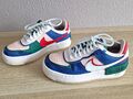 Nike Air Force 1 Shadow blau, grün, rot, beige, weiß Gr. 36