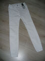 Stretch-Jeans Hose Weite 34 (S) SKINNY PUSH UP von FB SISTER in Weiß