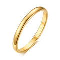 Ring Schmal Glatt 2mm Edelstahl 44-62 Farbwahl: Silber, Schwarz, Gold, Rosegold