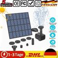 180H/L Solar Teichpumpe Springbrunnen Brunnen Fontäne Garten Wasserspiel Deko DE