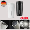 2x Edelstahl 510ml Isolierbecher Kaffeebecher Thermobecher Coffee to Go Becher