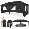 Pavillon 3x3/6m Wasserdicht Pop-Up Stabil Faltpavillon Partyzelt Festzelt Zelt