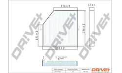 Innenraumfilter Aktivkohlefilter DP1110.12.0169 Dr!ve+ für AUDI BENTLEY