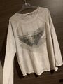 Tolles Shirt /Pulli von Monari Gr.42/44 in grau mit Glitzer