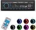 Autoradio mit Bluetooth BT Freisprech 7 Farben 1DIN MP3 Player USB SD Aux FM CD