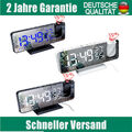 Digital LCD Alarm Wecker Uhr mit Projektion Snooze Datum Temperatur Projektor DE