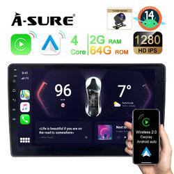 2+64GB Android 14 CarPlay Autoradio Kam GPS Navi BT 5.0 für Citroen C5 2008-2017