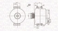 MAGNETI MARELLI Lichtmaschine Generator für BMW 1er E81 116i 120i E87 116d 3er