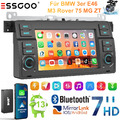 DAB Autoradio CarPlay 7" Android 13 GPS Navi Für BMW E46 3er 318 320 325 M3 MGZT