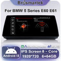 10.33'' Android 13 Autoradio CarPlay GPS Navi WiFi 64GB für BMW 5er E60 E61 CIC