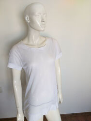 RIANI weißes Kurzarm Oberteil Bluse T-Shirt Gr.M/L