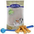 50 Kauknochen 12 cm Rinderhaut ca. 50 g Hundefutter Lyra Pet® + Ballschleuder