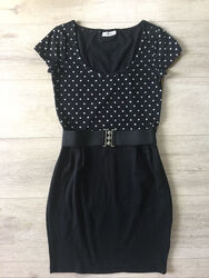 Clockhouse Kleid Sommerkleid Shirtkleid Damen Gr. S Neuwertig Schwarz Weiß