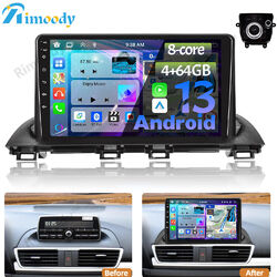 4+64GB Android 13 Autoradio GPS Navigation SWC Carplay für Mazda 3 bj. 2014-2018