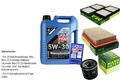 INSPEKTIONSKIT FILTER LIQUI MOLY ÖL 5L 5W-30 für Mazda Premacy CP 1.9 2.0 323 F