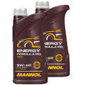 Motoröl MANNOL Energy Formula PD 5W-40 API SN 2 X 1 Liter für Renault Opel Seat