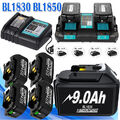 6,0 Ah 8.0Ah 9.0Ah Akku Für Makita 18V BL1830 BL1860 Batterie / Doppelladegerät