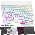 DE Tastatur Funk Maus Wireless Kabellos Keyboard Bluetooth PC iPad Layout QWERTZ