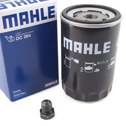 MAHLE Ölfilter + Verschlussschraube für  AUDI SEAT SKODA VW Golf Passat 