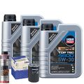 Motoröl 5W30 LIQUI MOLY Top Tec 4600 3L+MAHLE Ölfilter +Ölschlammspülung