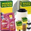 MANN INSPEKTIONSKIT+6L MANNOL NRG 5W-30 MOTORÖL passend für AUDI A4 B8 A5 3.0TDI