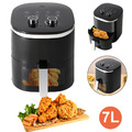 Tomons Heißluftfritteuse 6L Airfryer Backofen Fritteuse Grill 1500W Sichtfenster