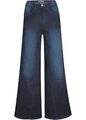 Stretch-Jeans im weiten Schnitt Gr. 38 Dunkelblau Denim Damen Hose Pants Neu*