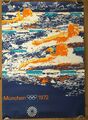 Plakat Poster Olympiade München Olympia 1972 _ Schwimmen - Large / DIN A0