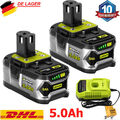 18V 5.0Ah Akku für RYOBI One+ Plus Lithium RB18L50 P108 P104 P107 Batterie