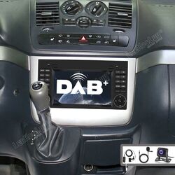 DAB+ Android13 Autoradio GPS Carplay Für Mercedes-Benz Vito Viano W639 2006-2014