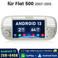 9" Android 13 Für Fiat 500 2007-2015 Autoradio GPS Navi BT WIFI FM RDS 2+64G