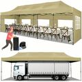 Pavillon 3x3m-3x6m-3x9m WASSERDICHT  Gartenpavillion Partyzelt Dachmaß UV-Schutz